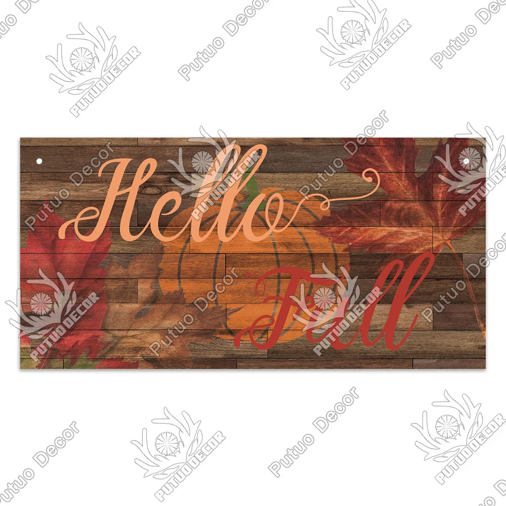 "Welcome Autumn" Wooden Sign