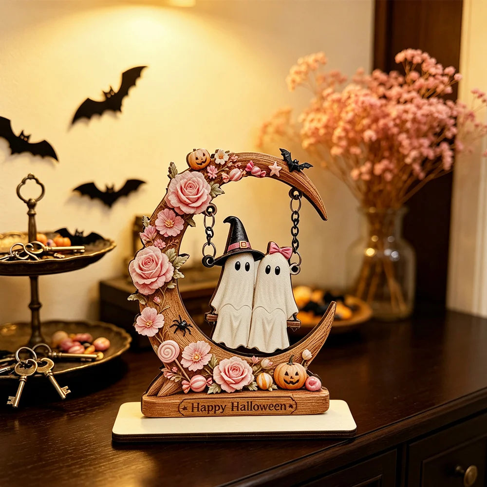 Moon Ghost Ornament