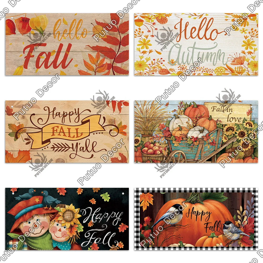 "Welcome Autumn" Wooden Sign