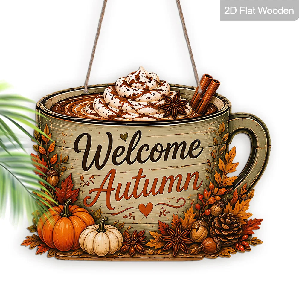 Plaque Bois Automne