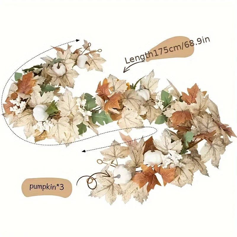Couronne Décorative Automne Naturelle