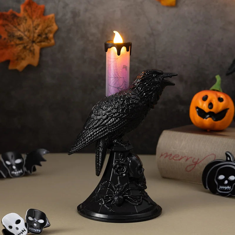 Bougeoir Corbeau Noir