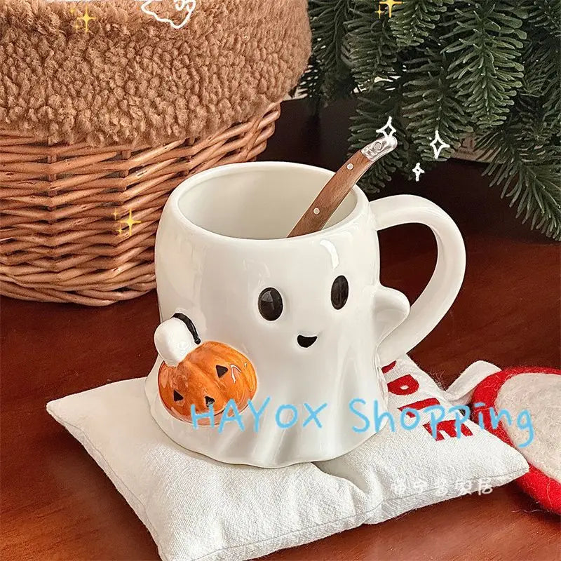 Mug Halloween Fantôme – Cadeau Idéal
