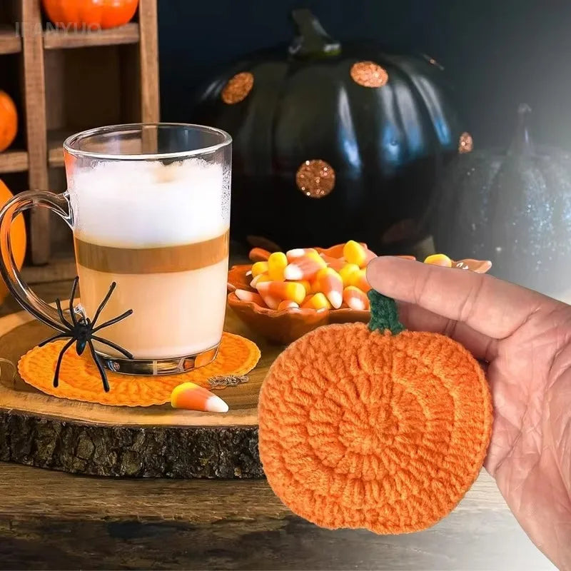 Sous-Verres Citrouille Crochet