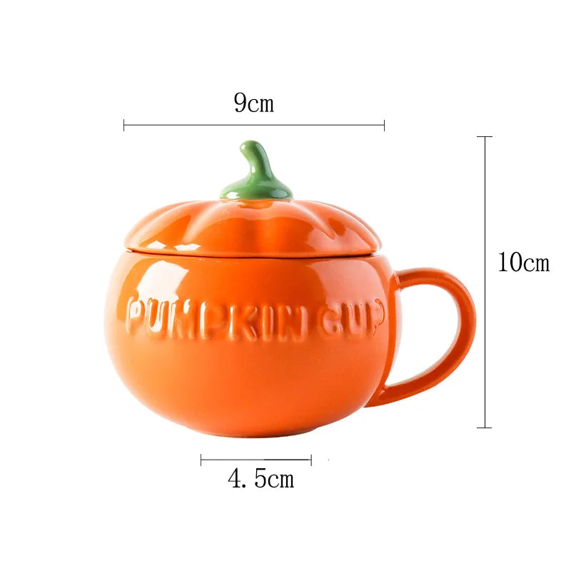 Mug Citrouille avec Couvercle