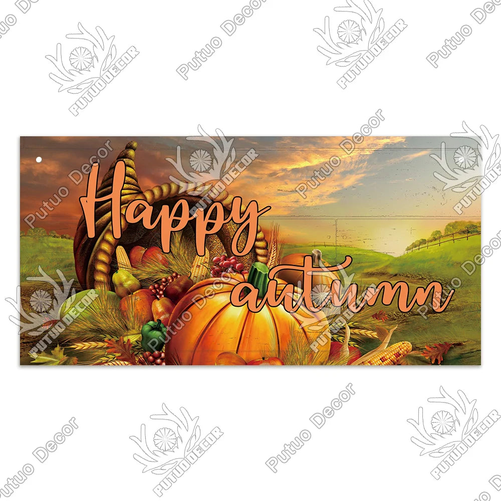 "Welcome Autumn" Wooden Sign