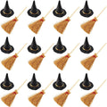 100-Piece Mini Witch Hat & Broom Set – Halloween Miniature-0