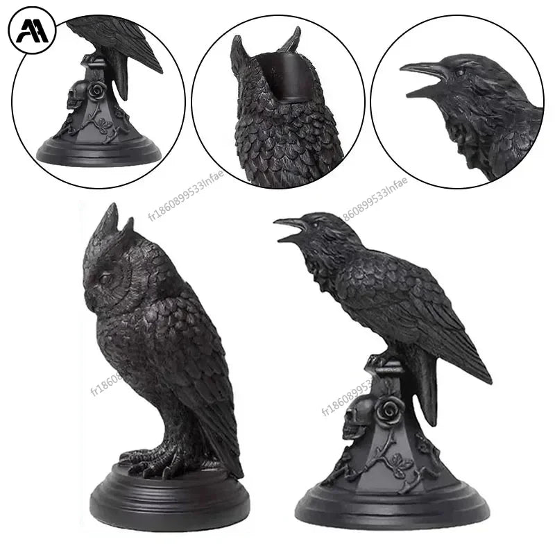 Bougeoir Hibou Gothique