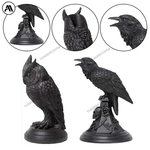 Bougeoir Hibou Gothique