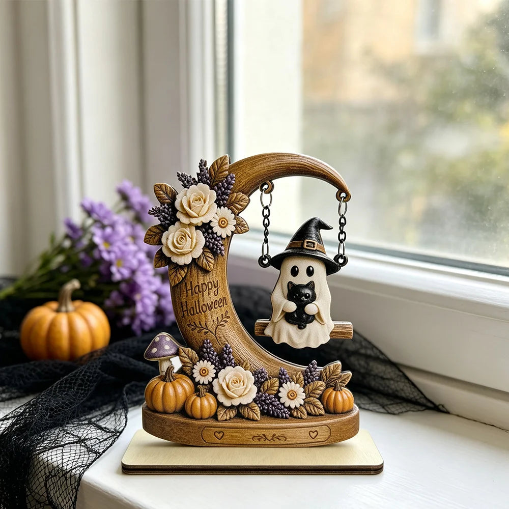 Moon Ghost Ornament