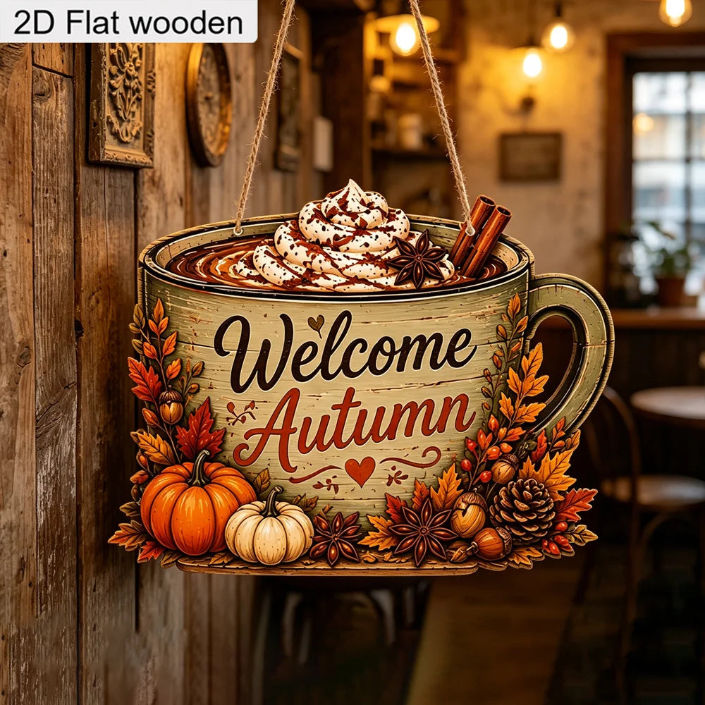 Plaque Bois Automne