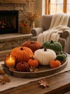 Knitted Pumpkin Set