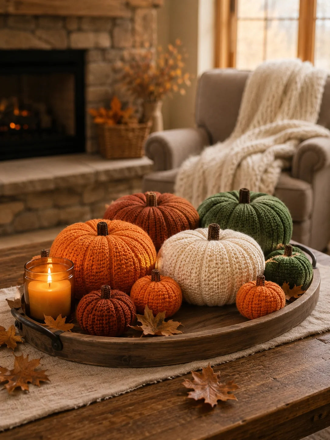 Citrouilles Tricotées Set