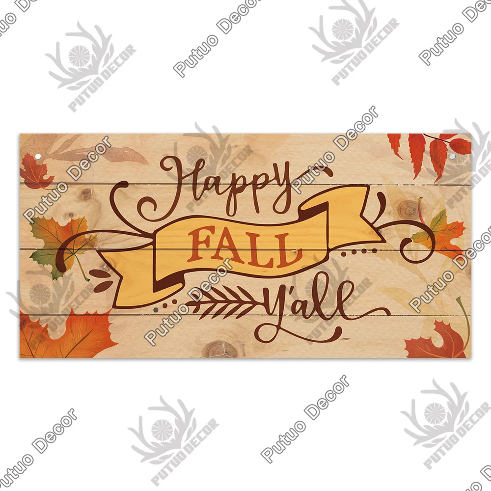 "Welcome Autumn" Wooden Sign