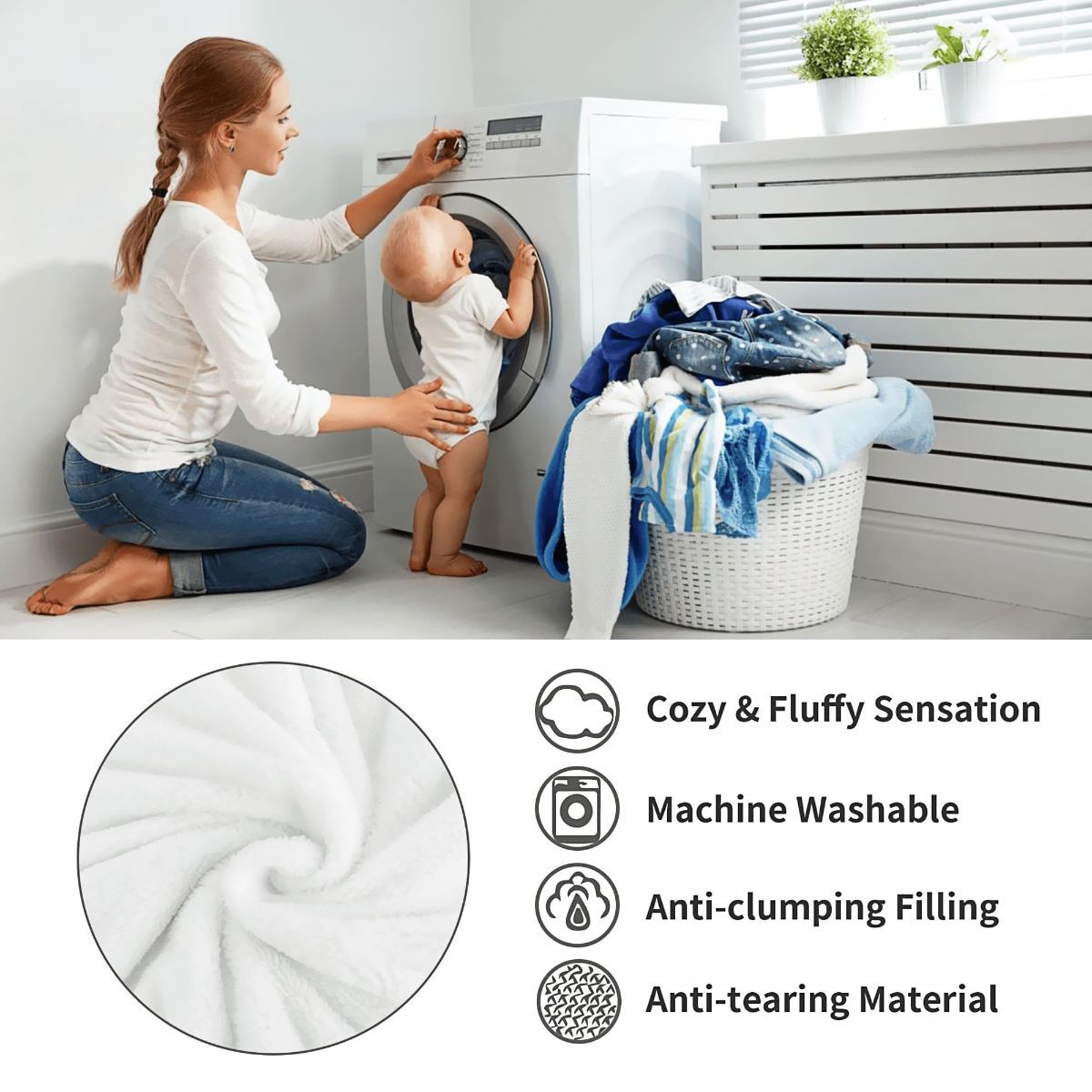 Halloween Throw Blanket Cozy Microfiber Blanket Soft Flannel Throw Festive Home Pumpkin Leaves - White - Size 180cm*200cm-4