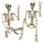 Halloween Skeleton 36-Inch Skeleton Poseable Skeleton Halloween Decorations - White - Size 2 Pcs-0