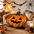 🎃 Halloween Pumpkin-Shaped Flannel Throw Blanket, Soft & Warm, Must-Have Creative Home Decor! 🎃/180*180cm(70.87*70.87in)-0