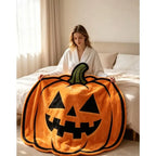 🎃 Halloween Pumpkin-Shaped Flannel Throw Blanket, Soft & Warm, Must-Have Creative Home Decor! 🎃/180*180cm(70.87*70.87in)-1