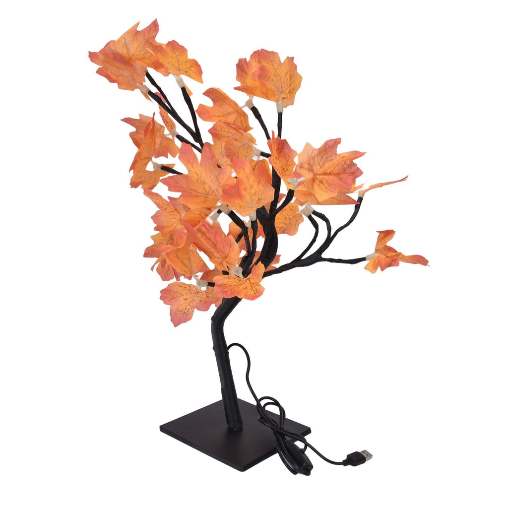 Fall Tree LED 24 Lights Warm Light Beads Romantic Style USB Power Supply Fall Light Up Thanksgiving Tree 5V-2