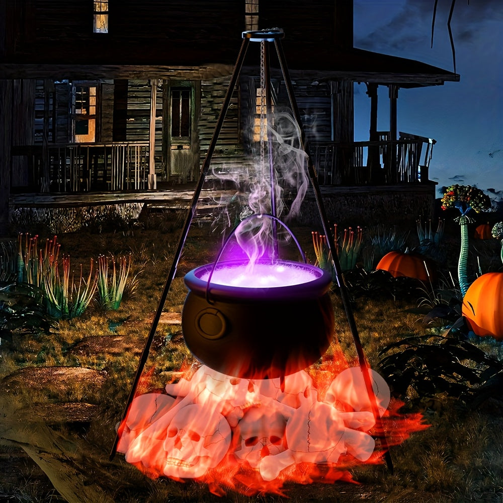 Patio Halloween Witch Cauldron Set-1