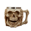 3D Skull Ghost Head Halloween Mug-0