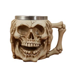 3D Skull Ghost Head Halloween Mug-0