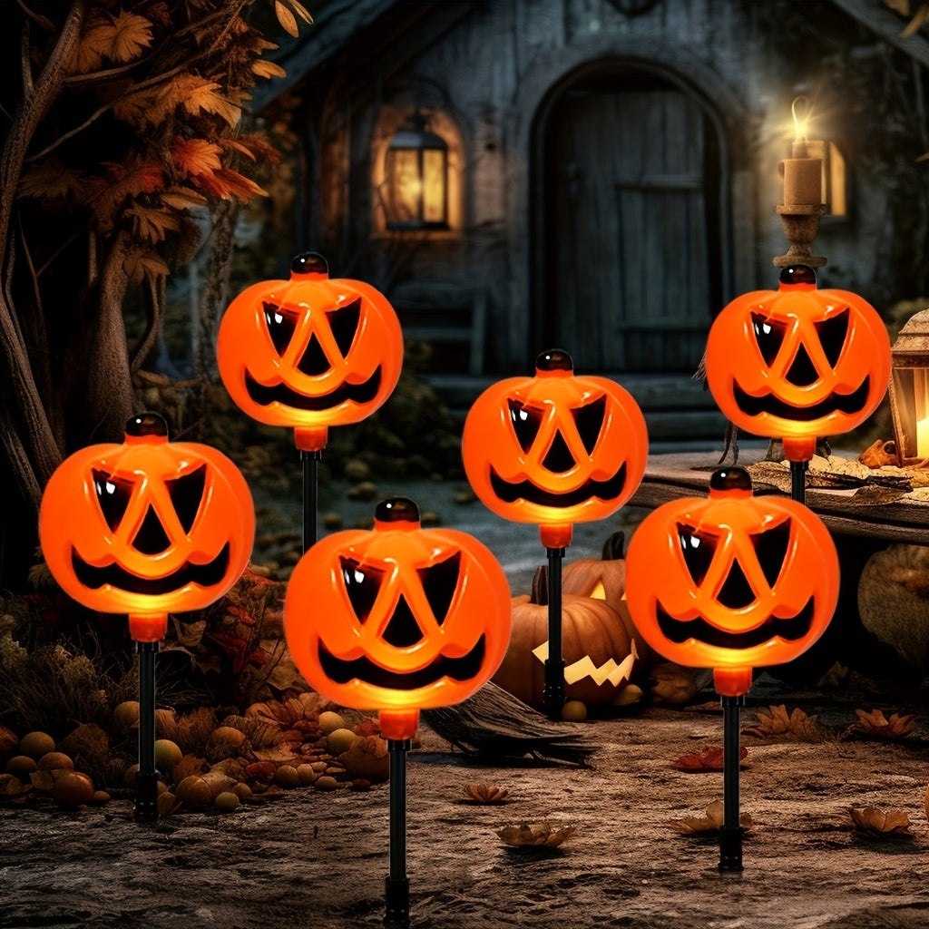 Solar Powered Pumpkin Lights (Set of 6)-1