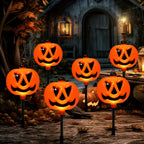 Solar Powered Pumpkin Lights (Set of 6)-1