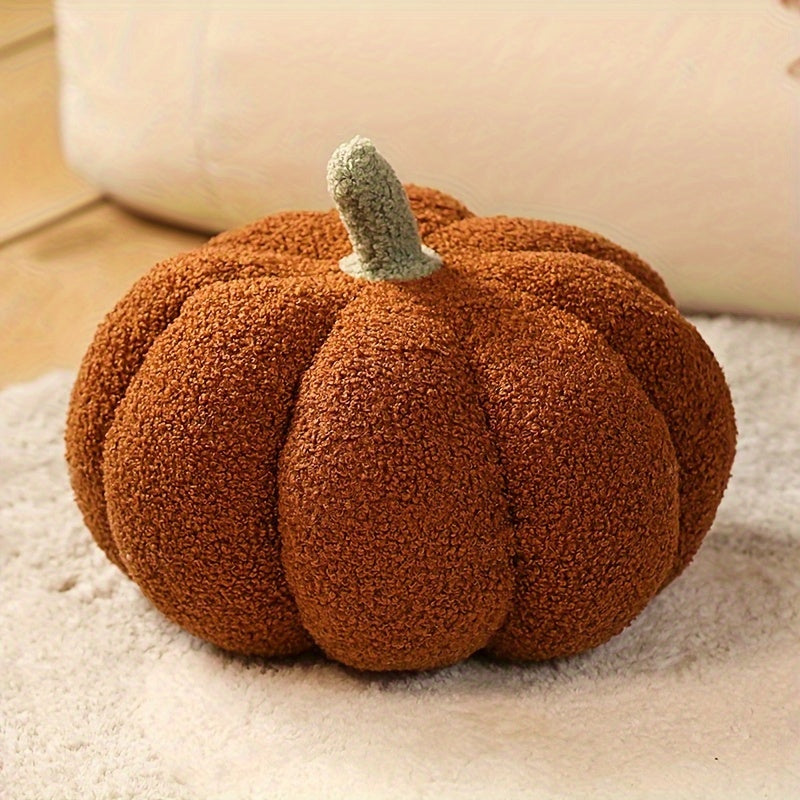 18CM 3D Fluffy Plush – Soft Halloween Pumpkin-1