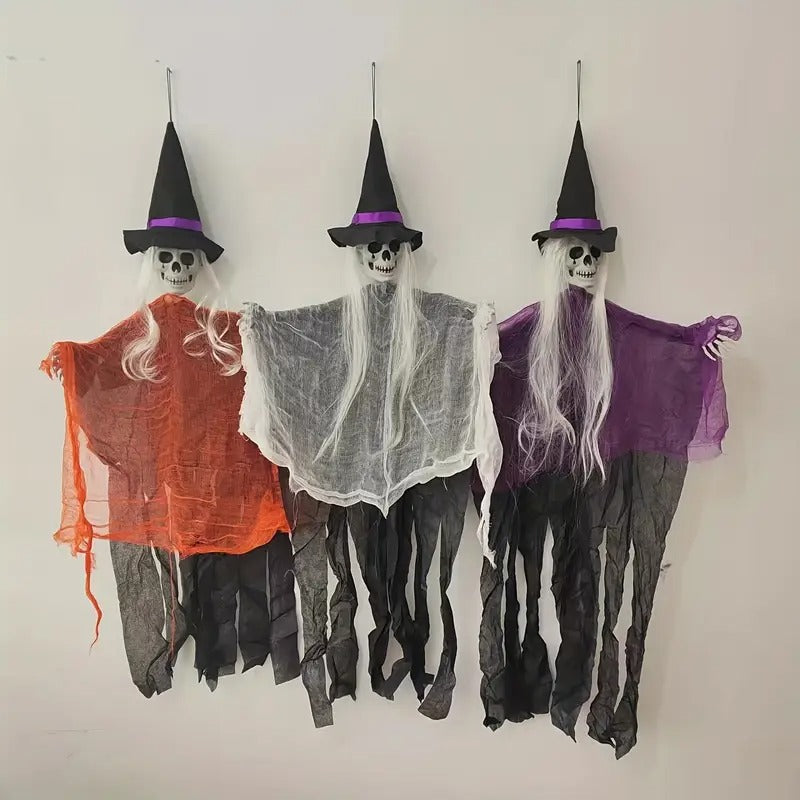 Halloween Witch Hanging Ghost Decoration (3pcs)-3