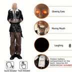 Halloween Butler Skeleton With Tray-1