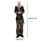 Halloween Butler Skeleton With Tray-3