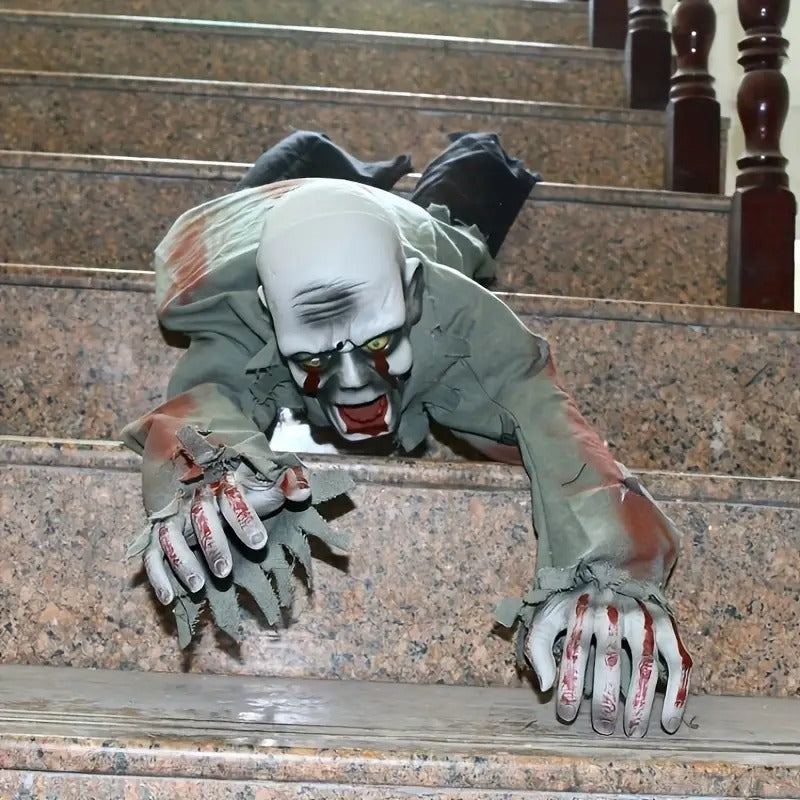 Halloween Crawling Zombie Animated Decoration-3