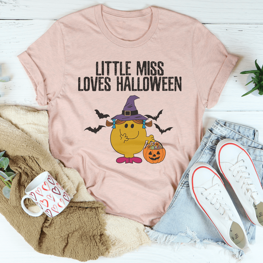 Little Miss Loves Halloween Tee-1
