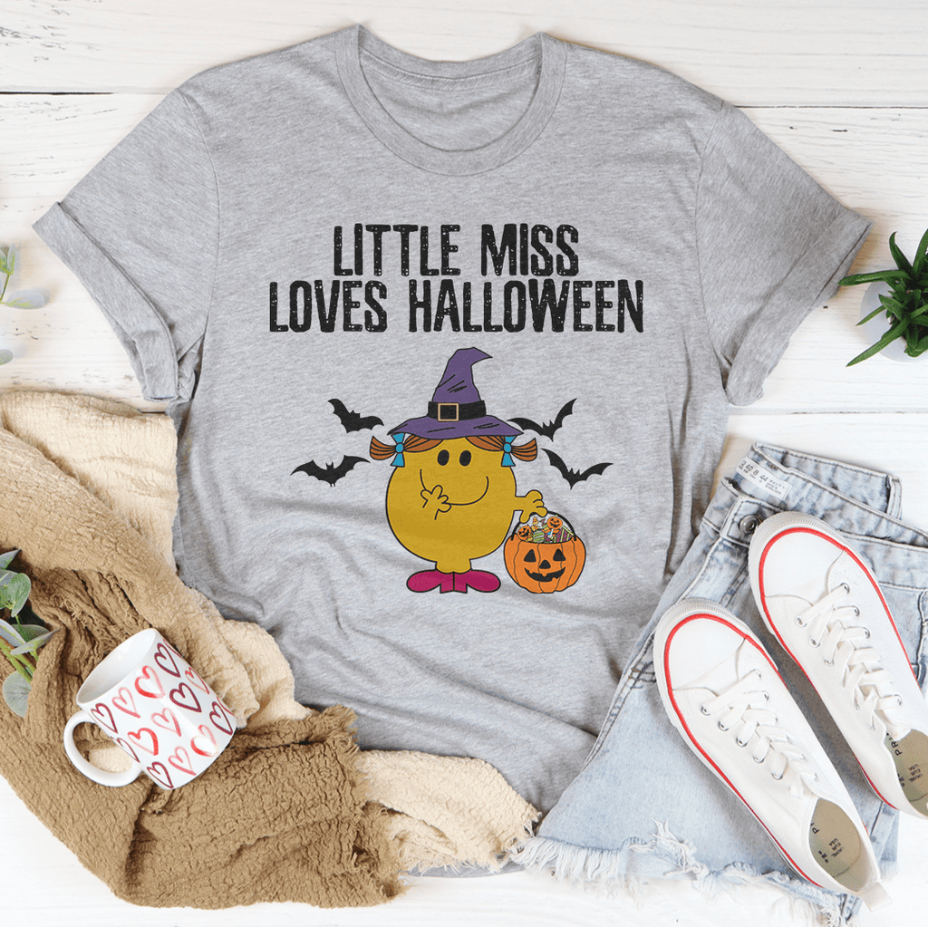 Little Miss Loves Halloween Tee-2