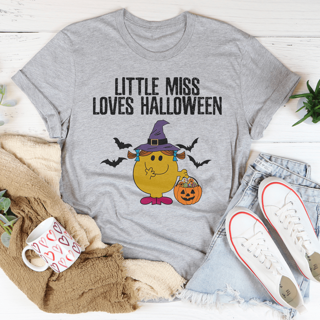 Little Miss Loves Halloween Tee-2