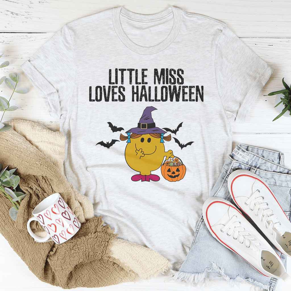 Little Miss Loves Halloween Tee-3