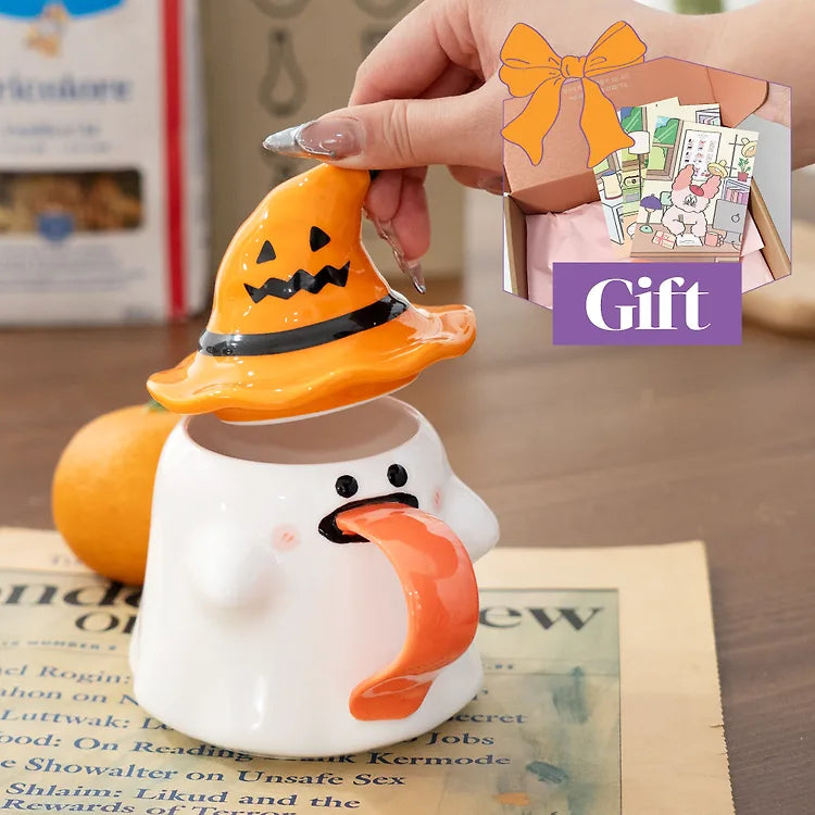 Halloween Ghost Tongue Mug-1
