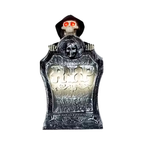 Glowing Halloween Tombstone with Red Light Skull-0